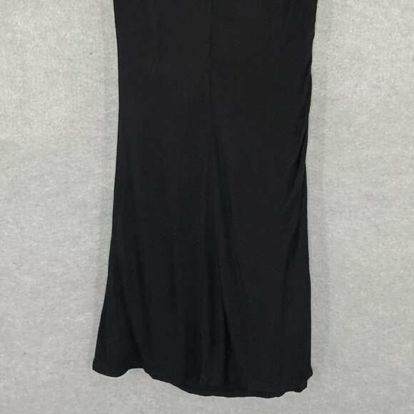 Tahari Dress Women XS Black Cinched Slimming Short Sleeve Stretch Office Evening - Picture 7 of 14